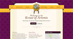 Desktop Screenshot of kreweofartemis.net